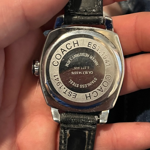 Ladies sterling silver authentic coach watch - Picture 6 of 8